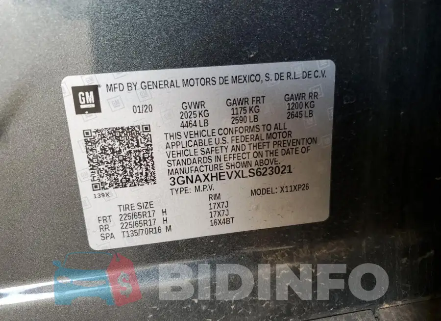 3GNAXHEVXLS623021 Photo# 12
