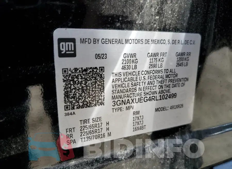 3GNAXUEG4RL102499 Photo# 13