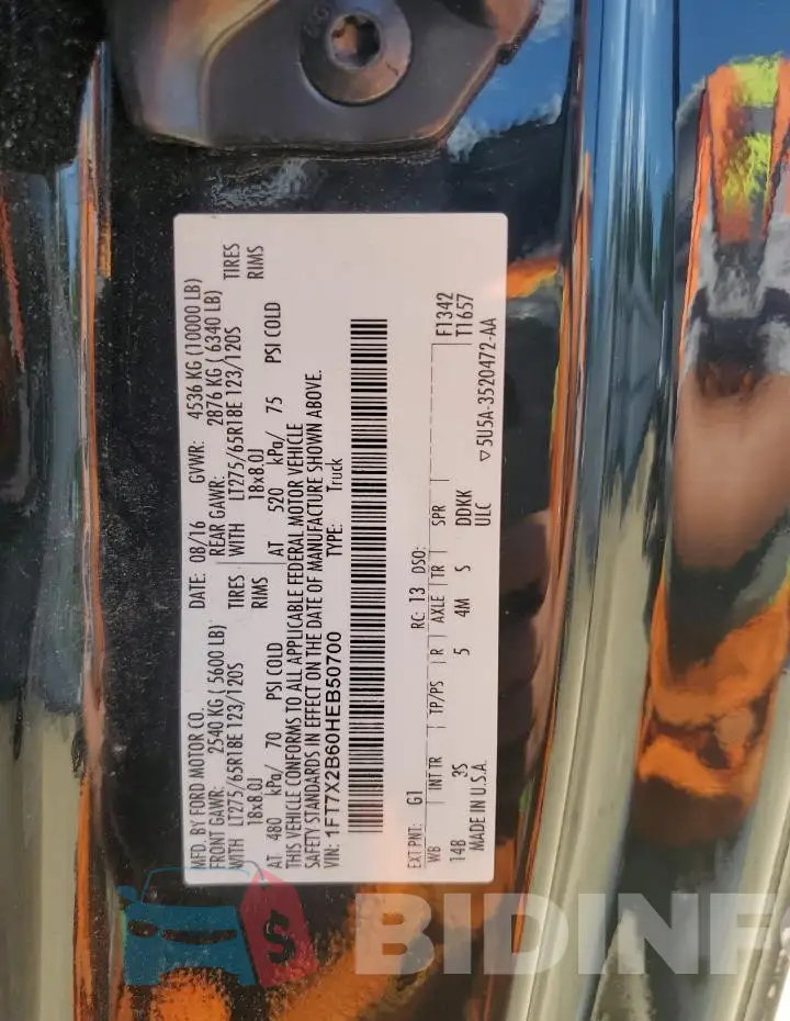 1FT7X2B60HEB50700 Photo# 12