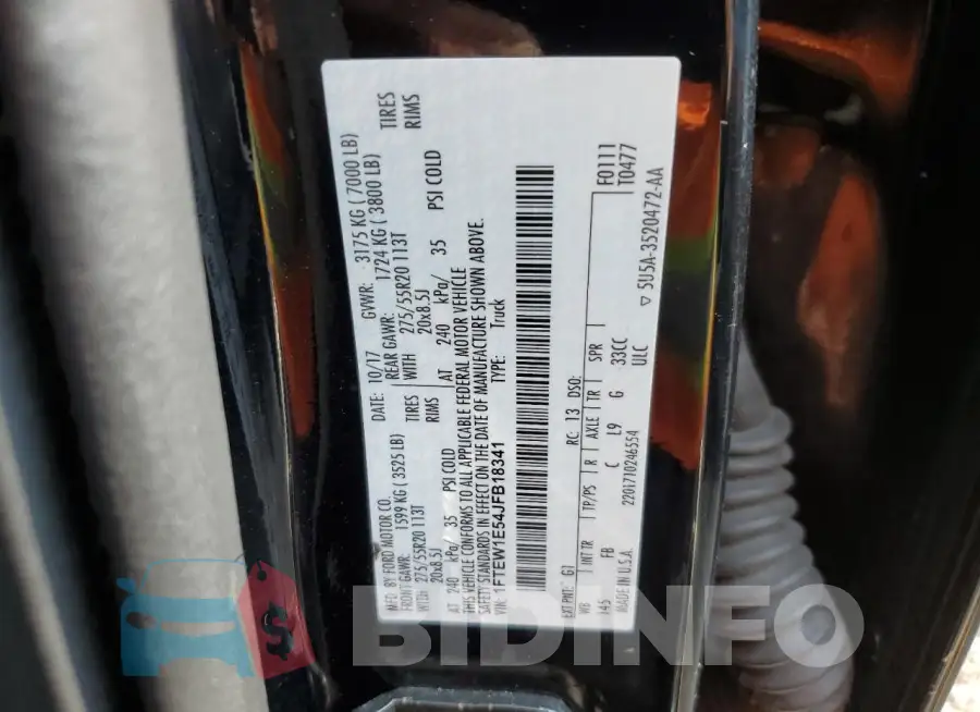 1FTEW1E54JFB18341 Photo# 12