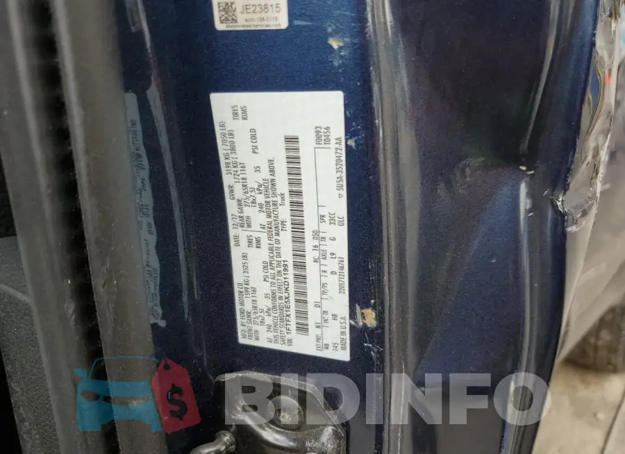 1FTFX1E5XJKD11991 Photo# 12