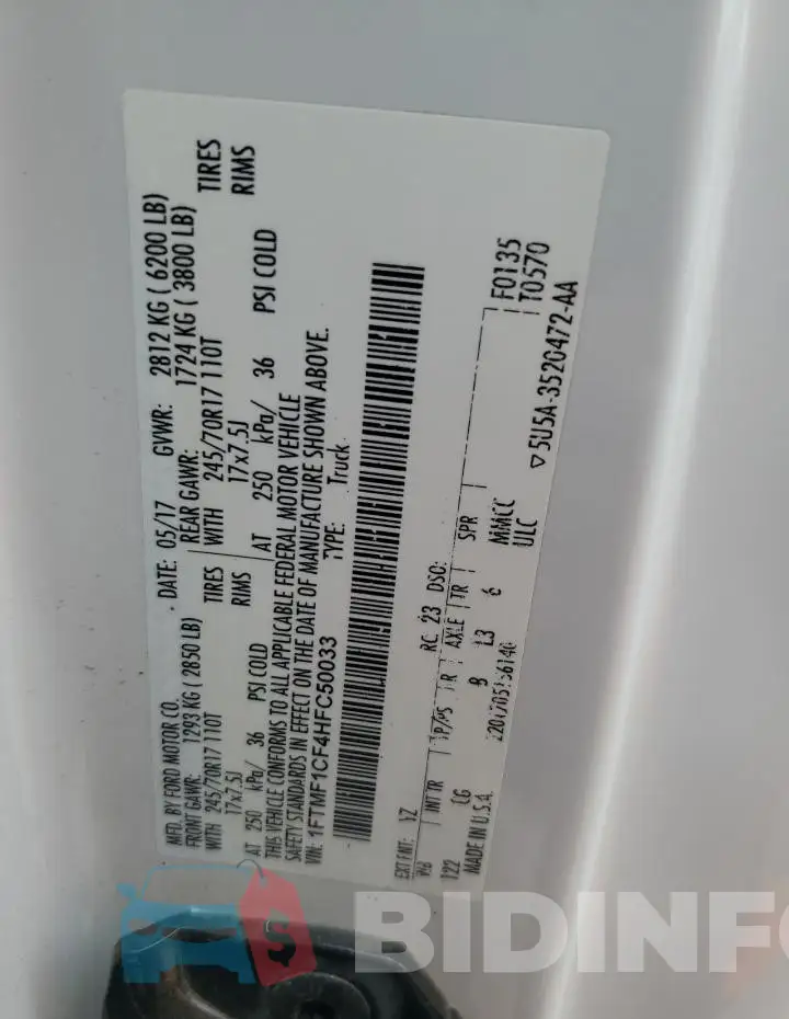 1FTMF1CF4HFC50033 Photo# 12