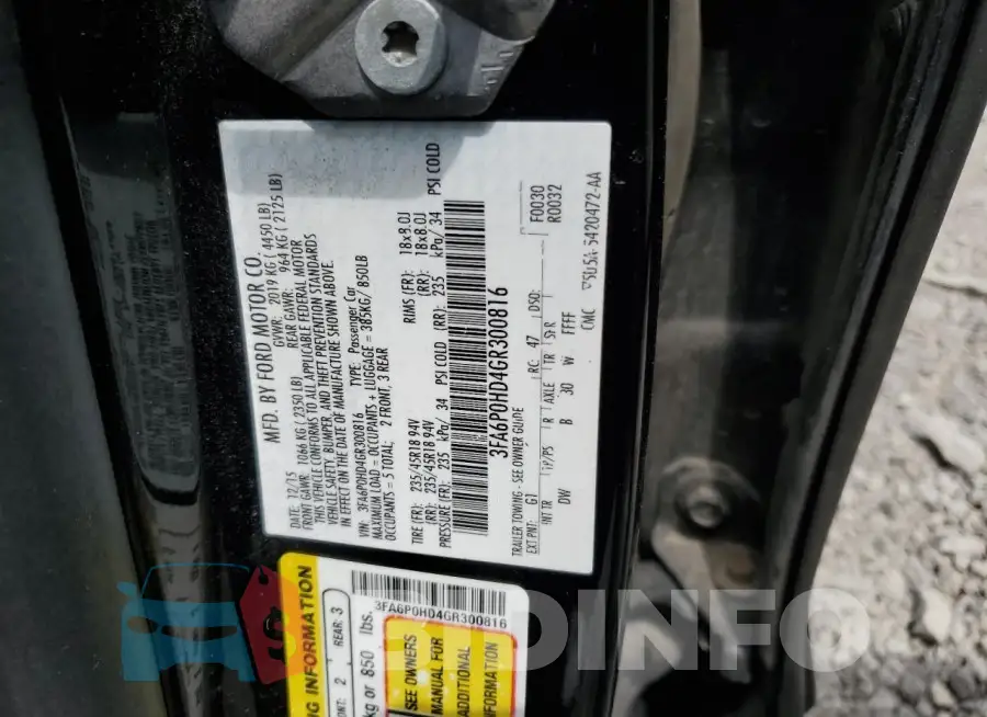 3FA6P0HD4GR300816 Photo# 12