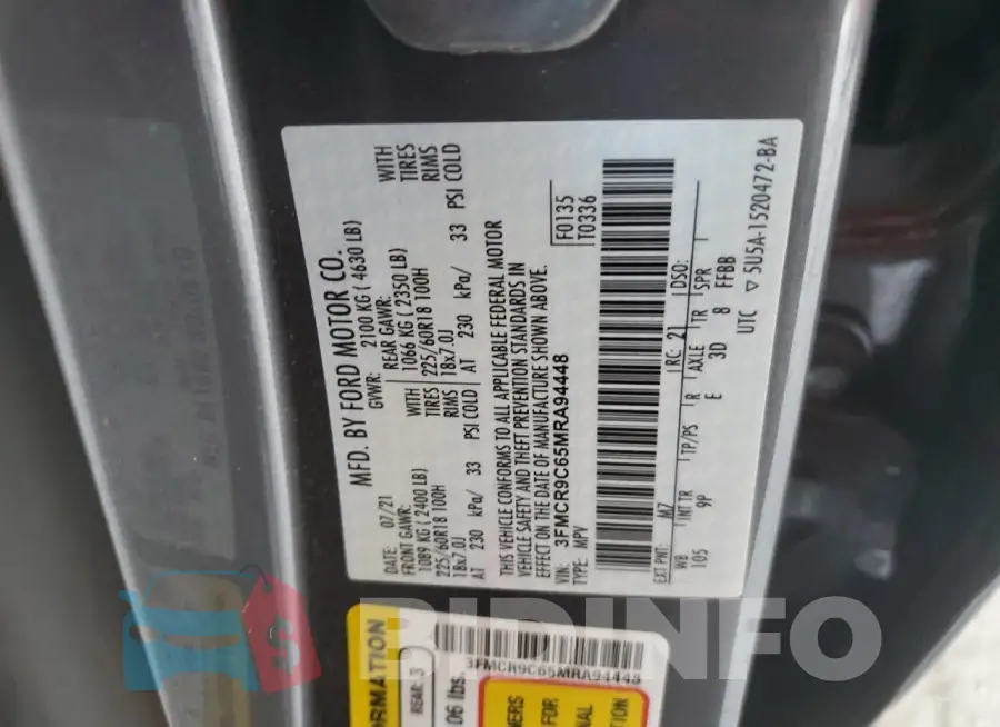 3FMCR9C65MRA94448 Photo# 13