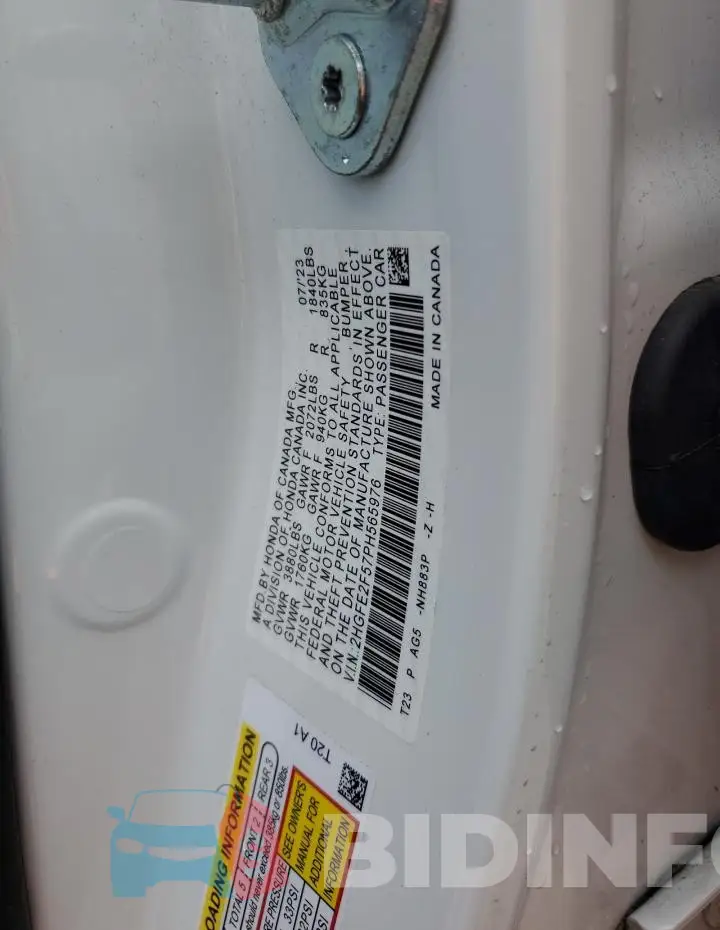 2HGFE2F57PH565976 Photo# 12