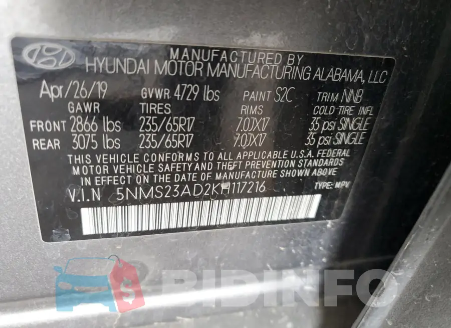 5NMS23AD2KH117216 Photo# 13