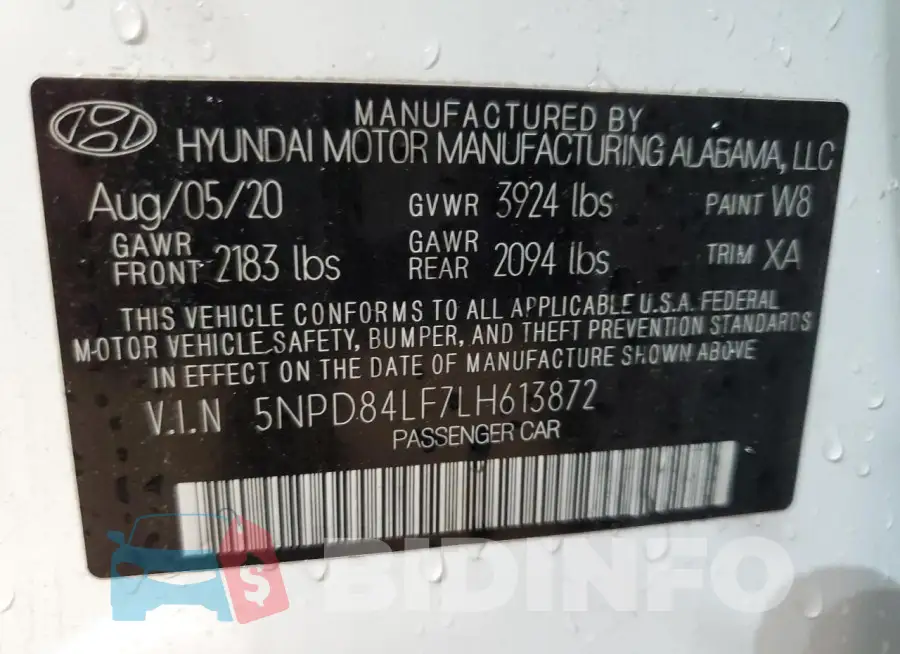 5NPD84LF7LH613872 Photo# 12