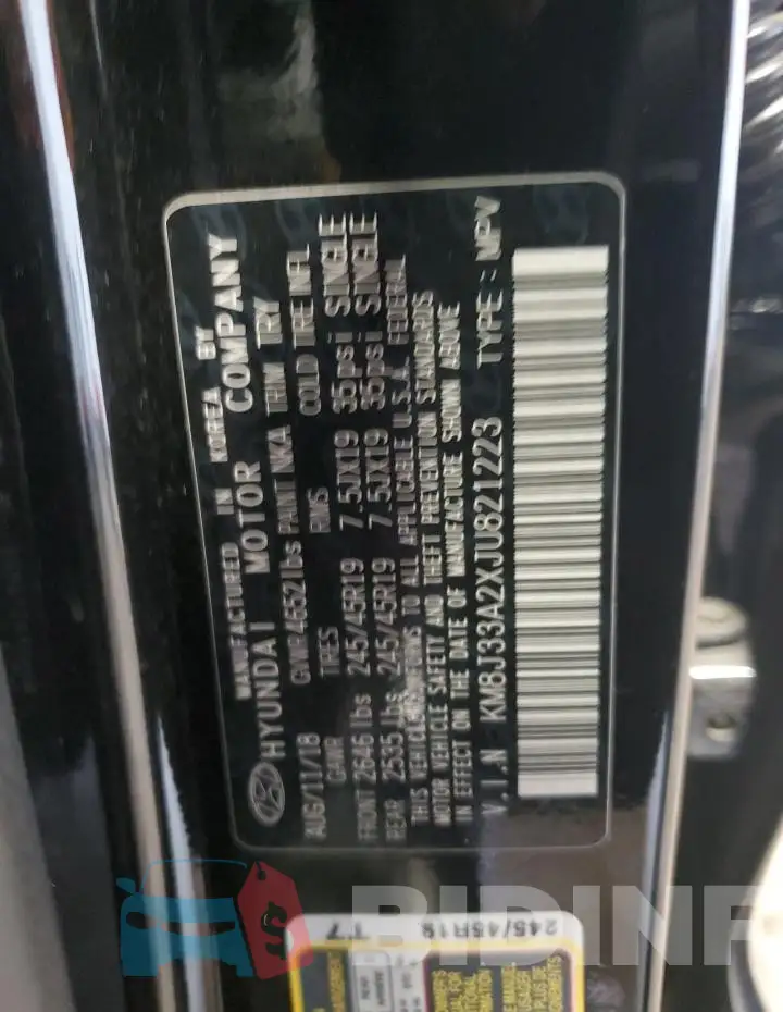 KM8J33A2XJU821223 Photo# 14
