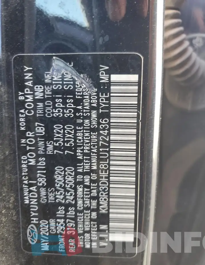 KM8R3DHE8LU172436 Photo# 13