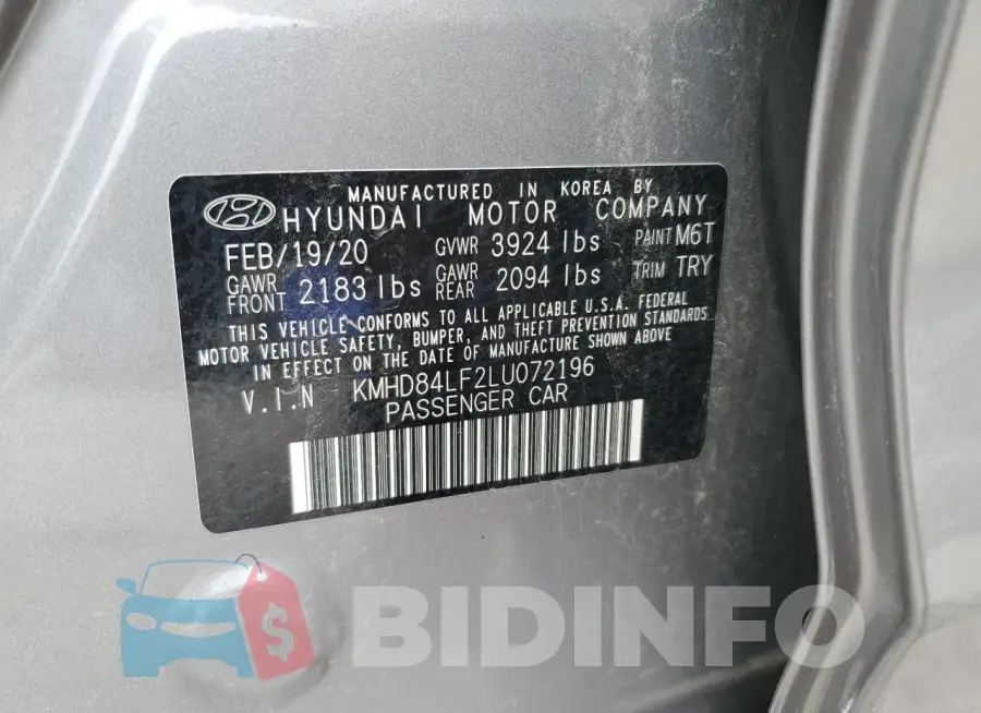 KMHD84LF2LU072196 Photo# 12