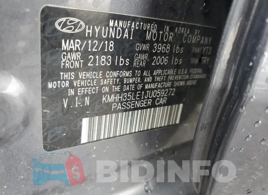 KMHH35LE1JU059272 Photo# 13