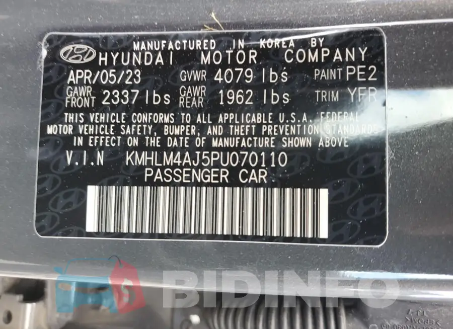 KMHLM4AJ5PU070110 Photo# 12