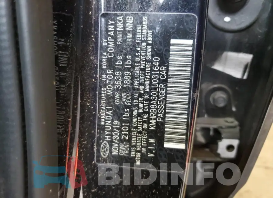 KMHRB8A30LU031640 Photo# 12