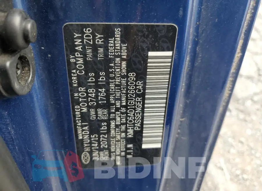 KMHTC6AD1GU266098 Photo# 12