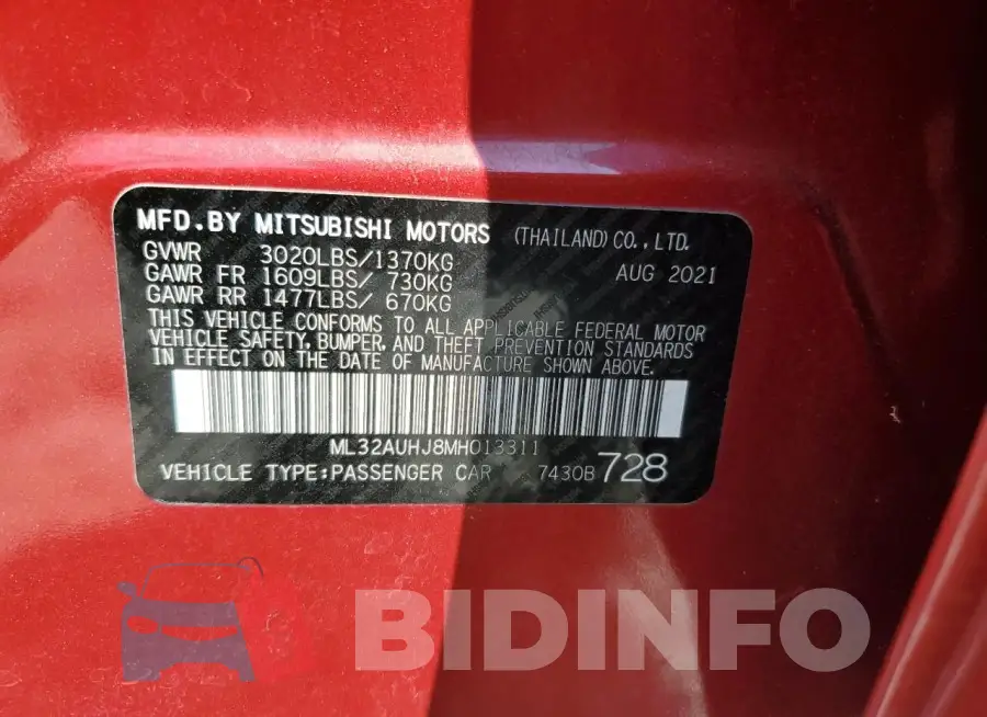 ML32AUHJ8MH013311 Photo# 14