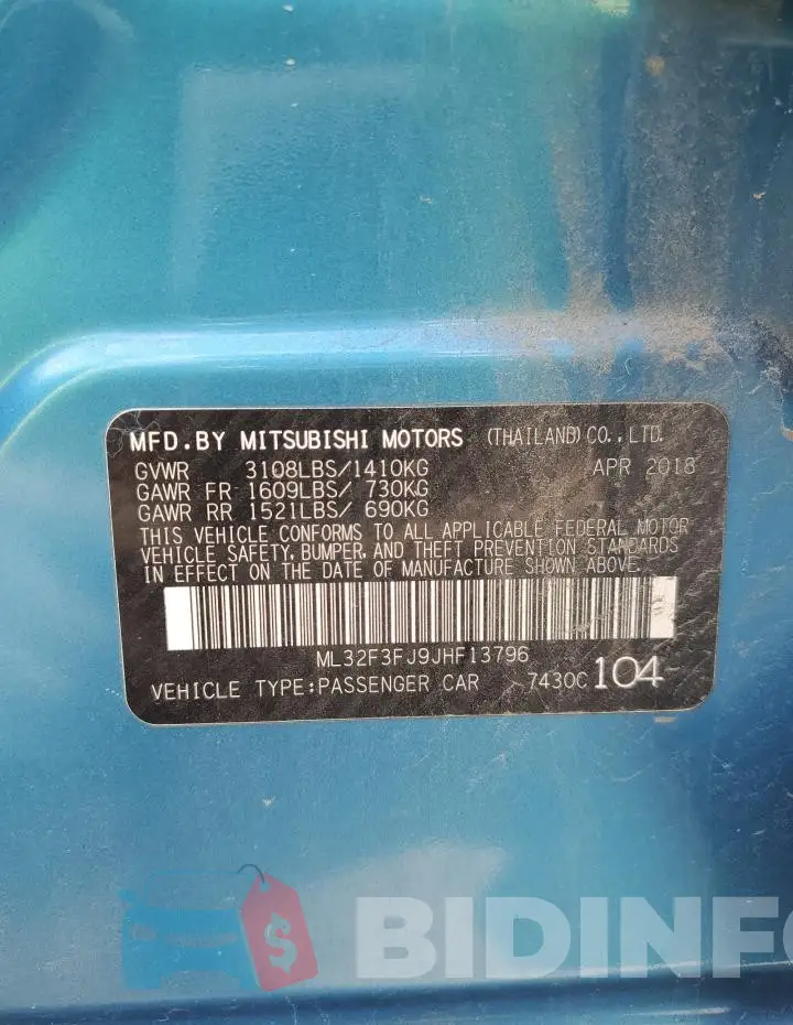ML32F3FJ9JHF13796 Photo# 12