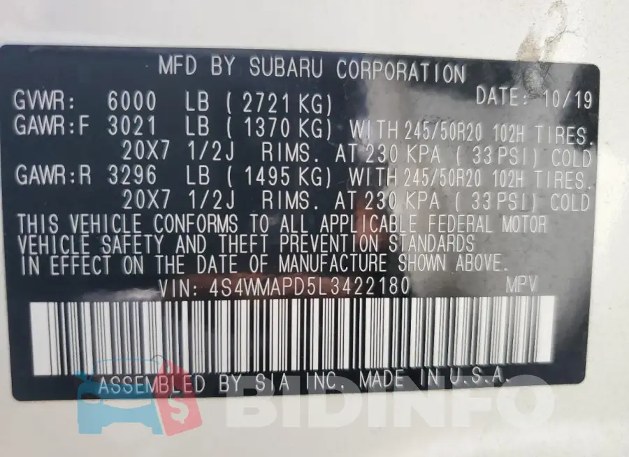 4S4WMAPD5L3422180 Photo# 12