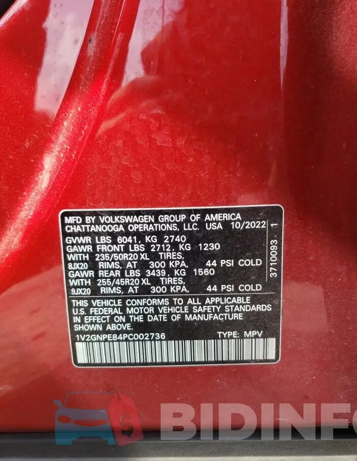 1V2GNPE84PC002736 Photo# 13