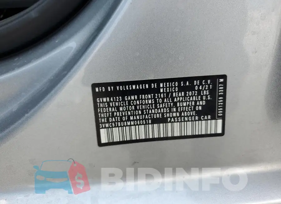 3VWC57BU8MM060518 Photo# 12