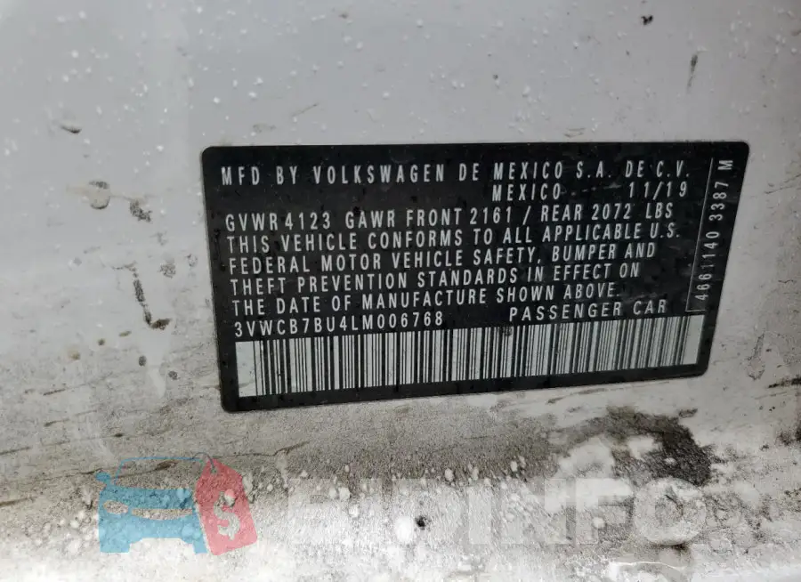 3VWCB7BU4LM006768 Photo# 12