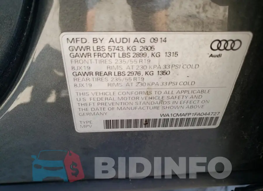 WA1CMAFP1FA044727 Photo# 13
