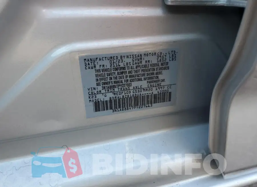 3N1AB8BV7PY227663 Photo# 12