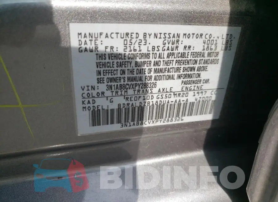 3N1AB8CVXPY288326 Photo# 12