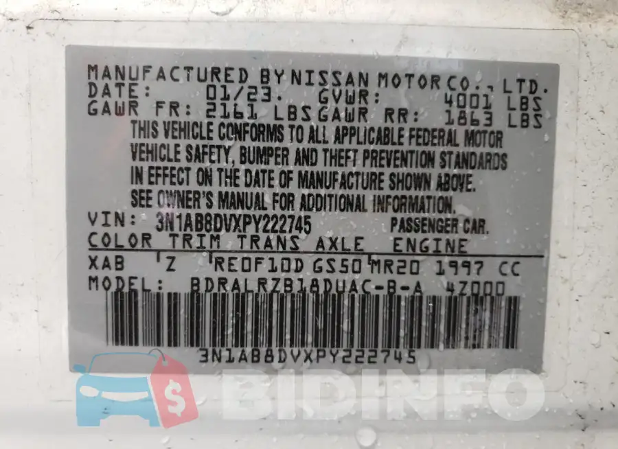 3N1AB8DVXPY222745 Photo# 12