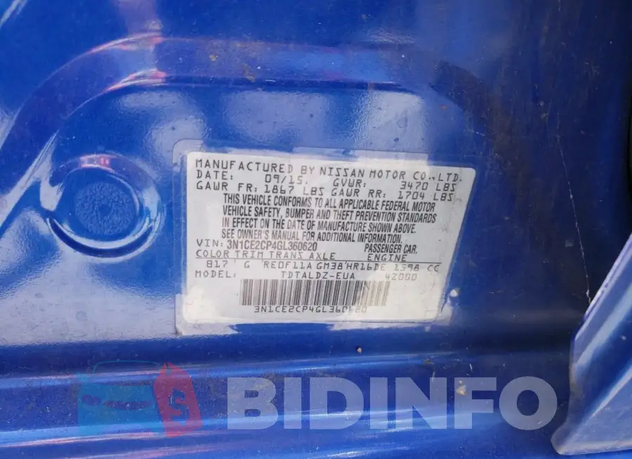 3N1CE2CP4GL360620 Photo# 12