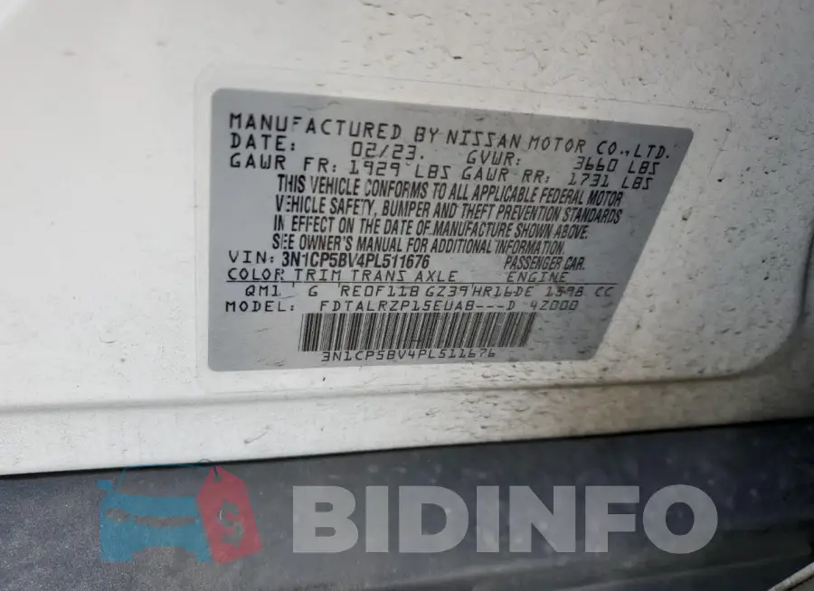 3N1CP5BV4PL511676 Photo# 12
