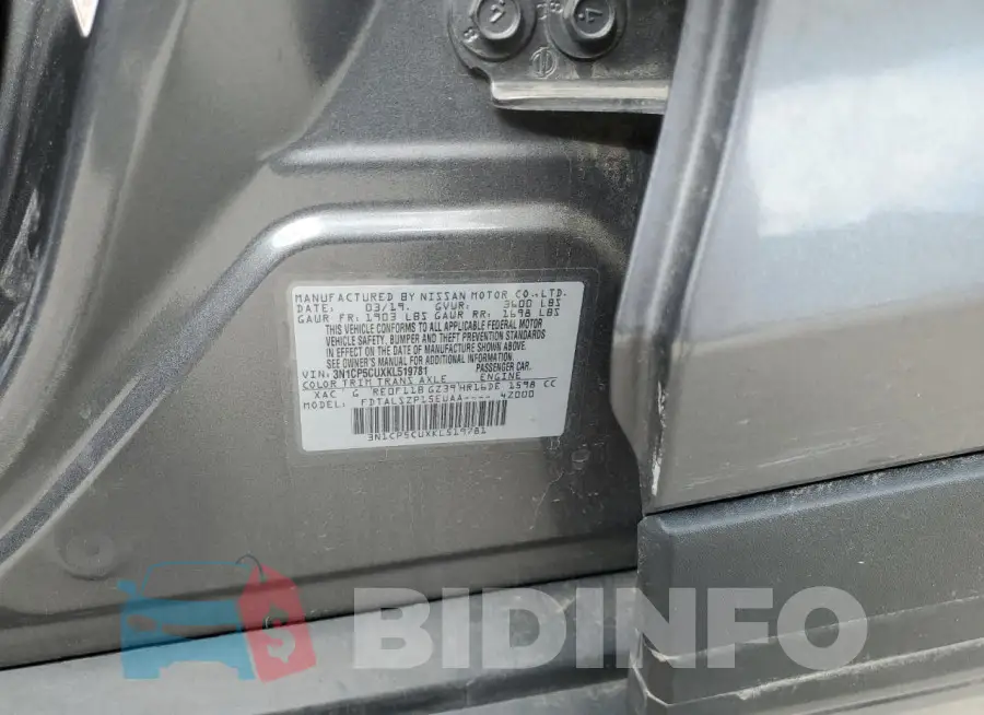 3N1CP5CUXKL519781 Photo# 12