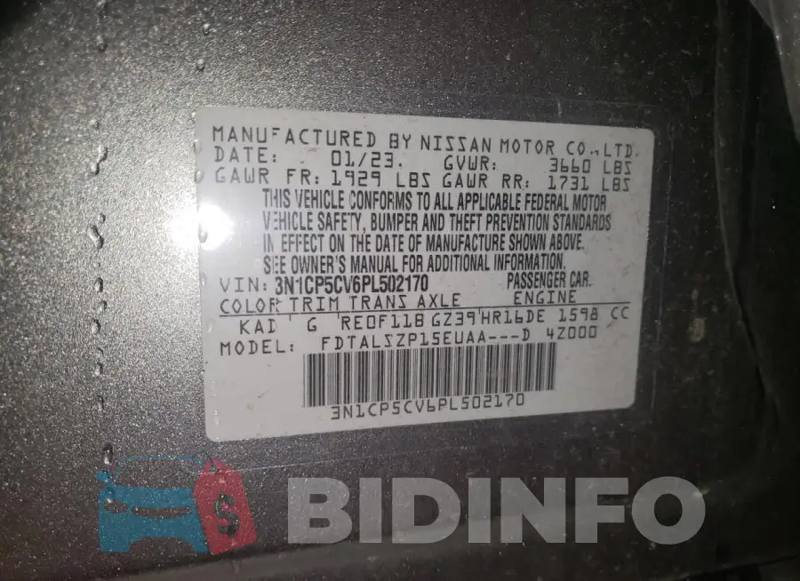 3N1CP5CV6PL502170 Photo# 13