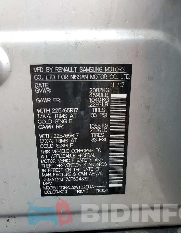 KNMAT2MT7JP524332 Photo# 12