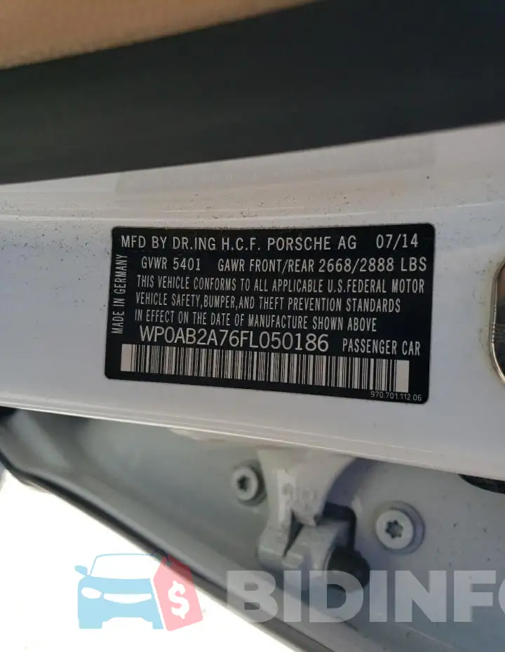 WP0AB2A76FL050186 Photo# 12