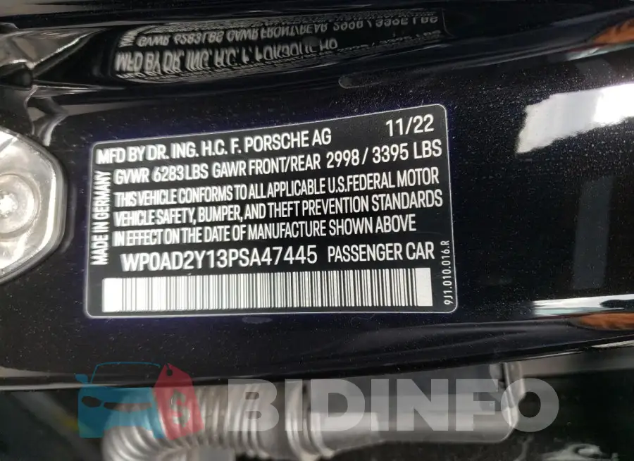 WP0AD2Y13PSA47445 Photo# 12