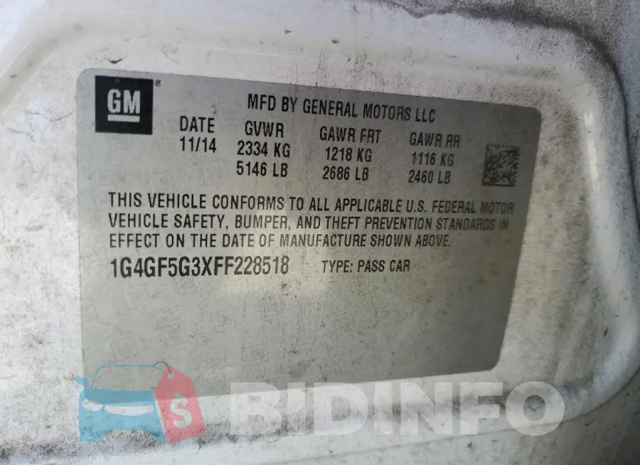 1G4GF5G3XFF228518 Photo# 12