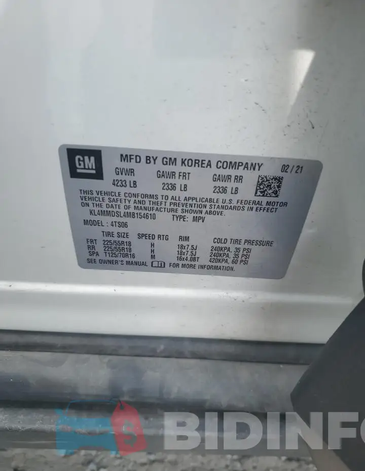 KL4MMDSL4MB154610 Photo# 13