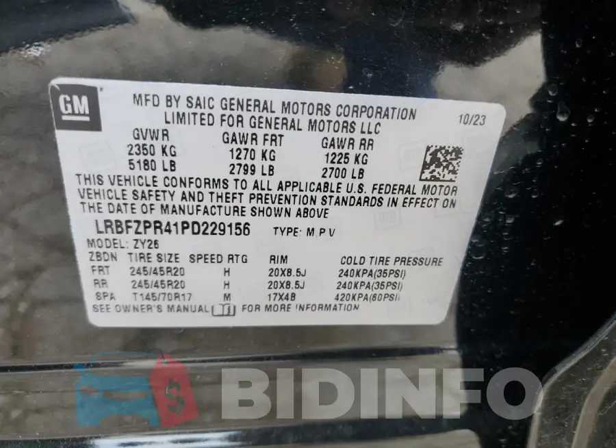 LRBFZPR41PD229156 Photo# 13