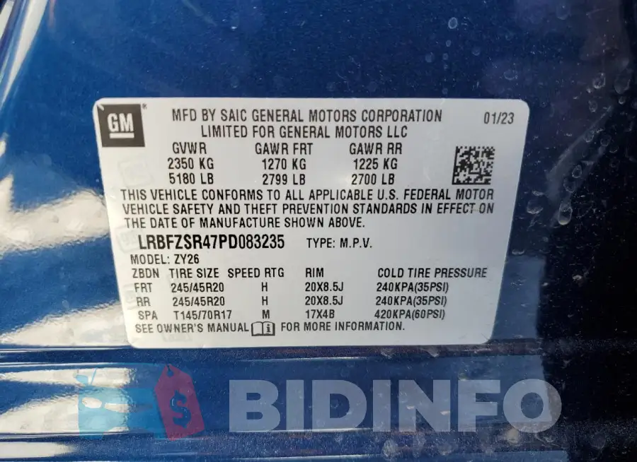 LRBFZSR47PD083235 Photo# 13