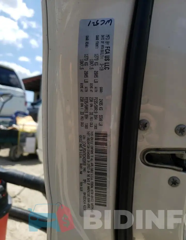 1C4PJMDX7KD422059 Photo# 13