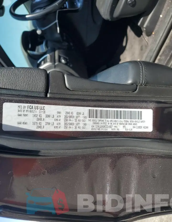 1C4RJEAGXKC614567 Photo# 14