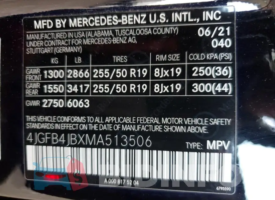 4JGFB4JBXMA513506 Photo# 13