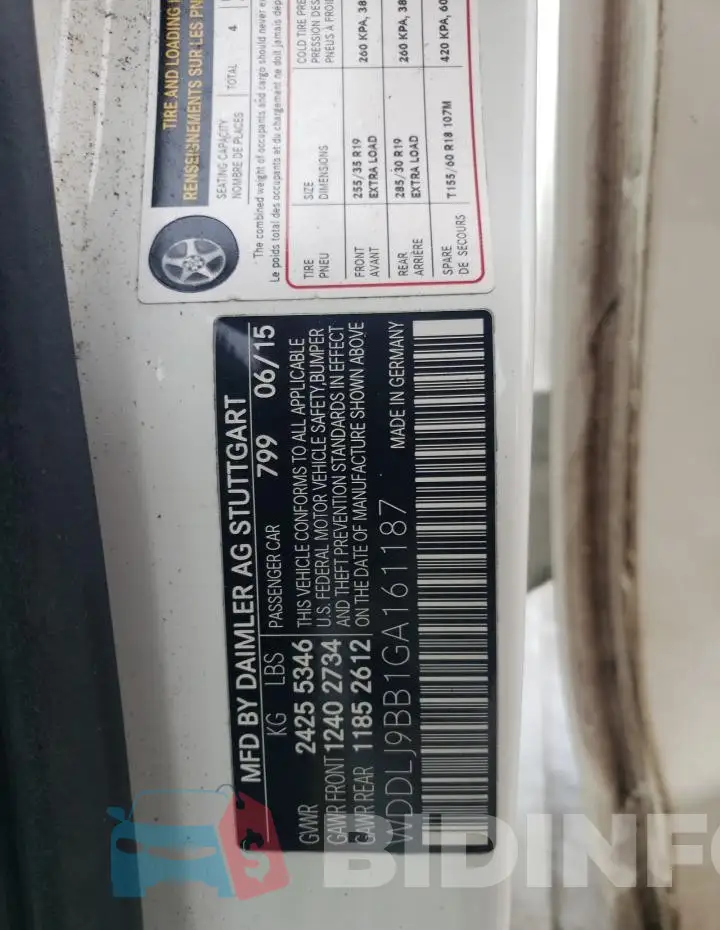 WDDLJ9BB1GA161187 Photo# 13