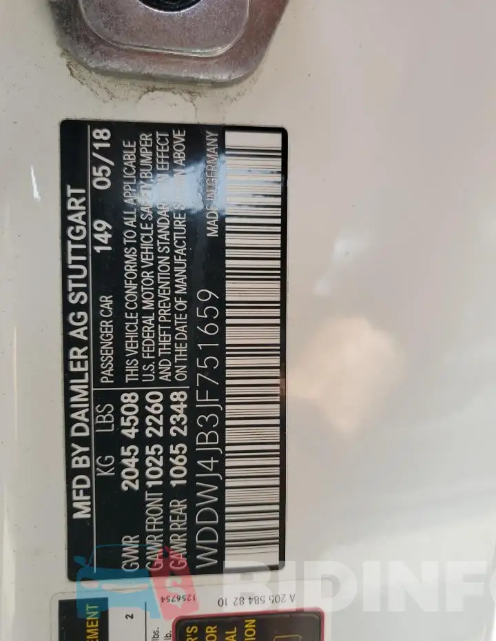 WDDWJ4JB3JF751659 Photo# 12