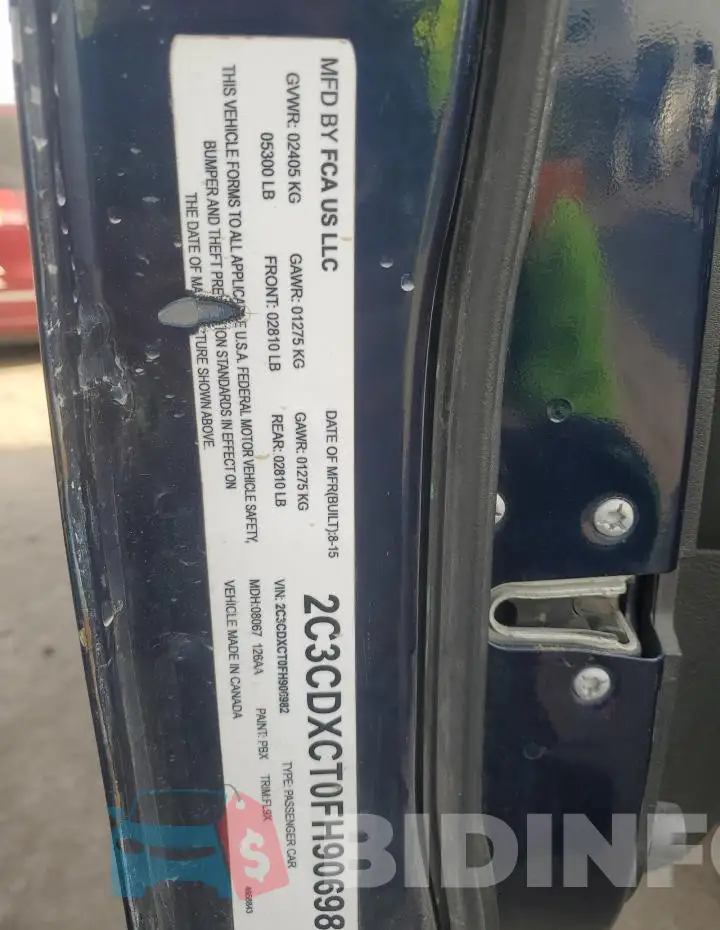 2C3CDXCT0FH906982 Photo# 12