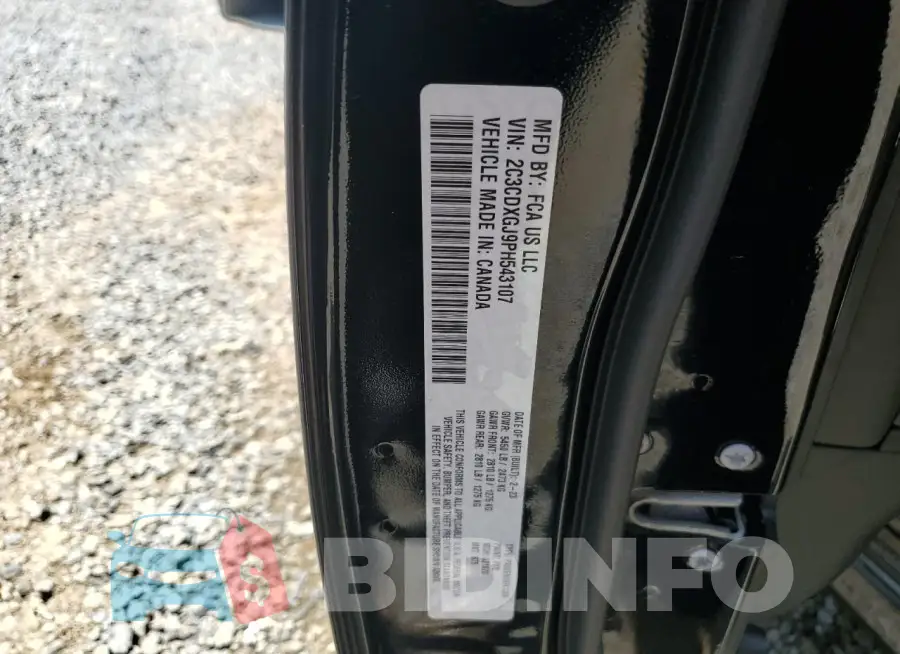 2C3CDXGJ9PH543107 Photo# 12