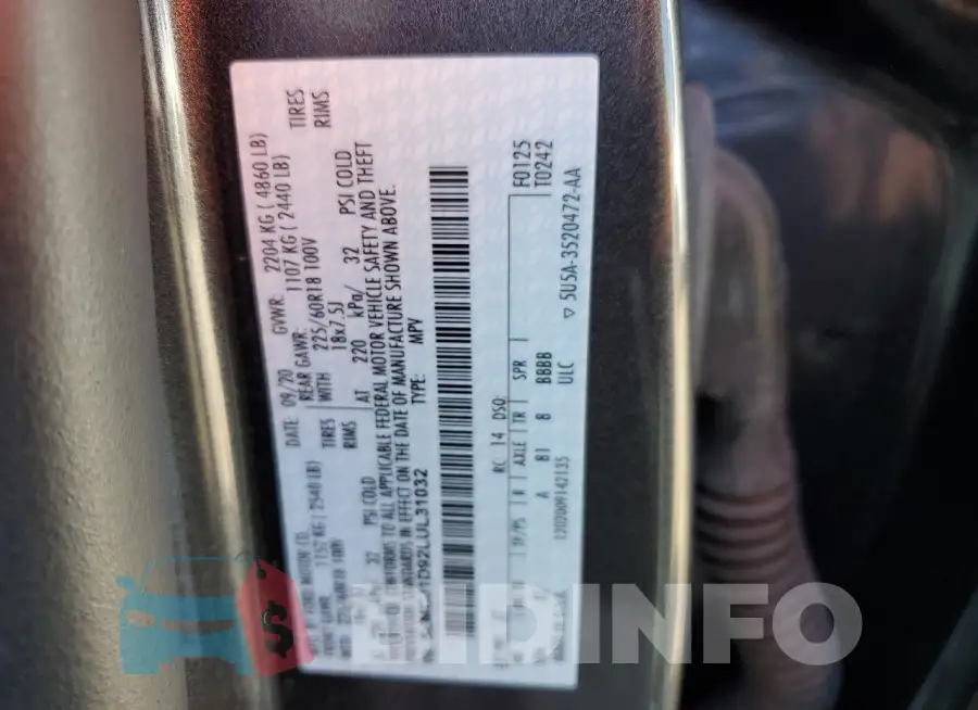 5LMCJ1D92LUL31032 Photo# 14