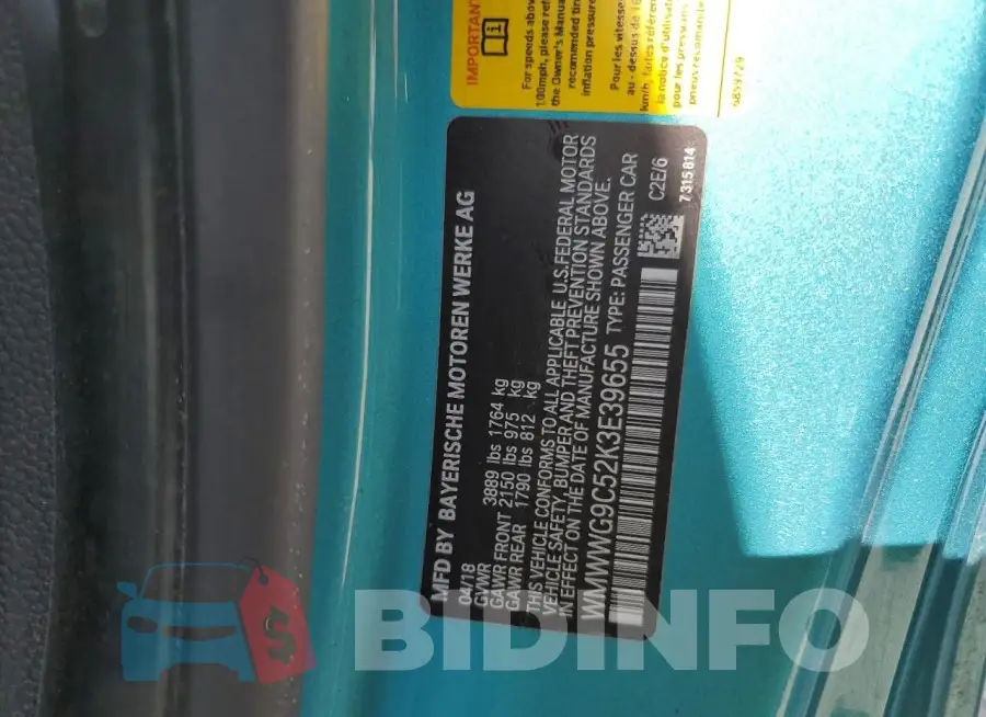 WMWWG9C52K3E39655 Photo# 12
