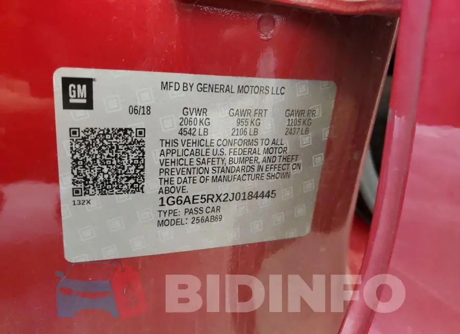 1G6AE5RX2J0184445 Photo# 12