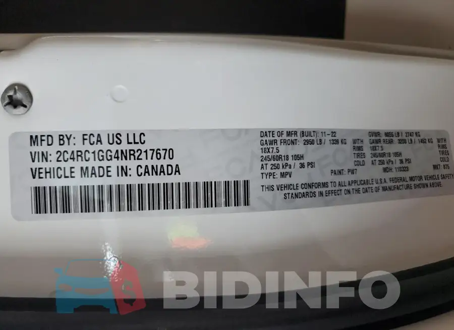 2C4RC1GG4NR217670 Photo# 13